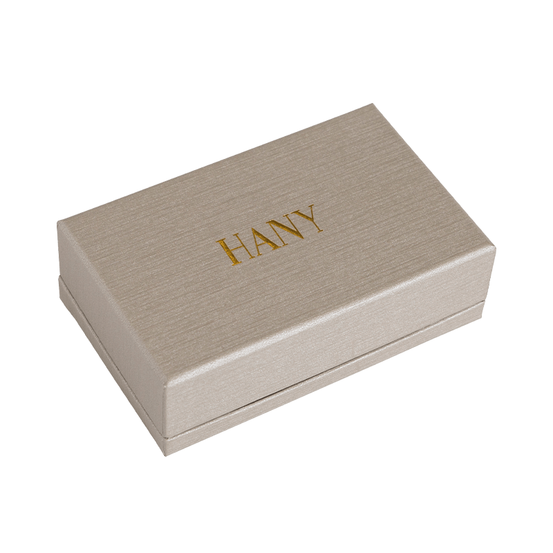 Scatola di cartone per gioielli con scatola regalo in lamina d'oro di alta qualità stampata personalizzata con coperchio