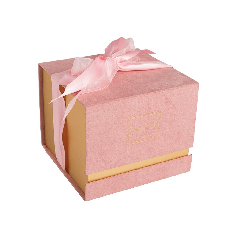 Confezione regalo personalizzata di lusso Candela Confezione regalo candela in cartone Confezione scatole regalo magnetiche con nastro