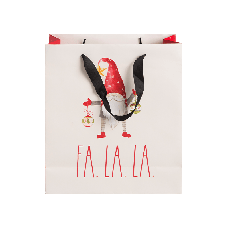 Borsa per la spesa di lusso con sacchetto di carta regalo di Natale personalizzato all'ingrosso in fabbrica con logo e motivo