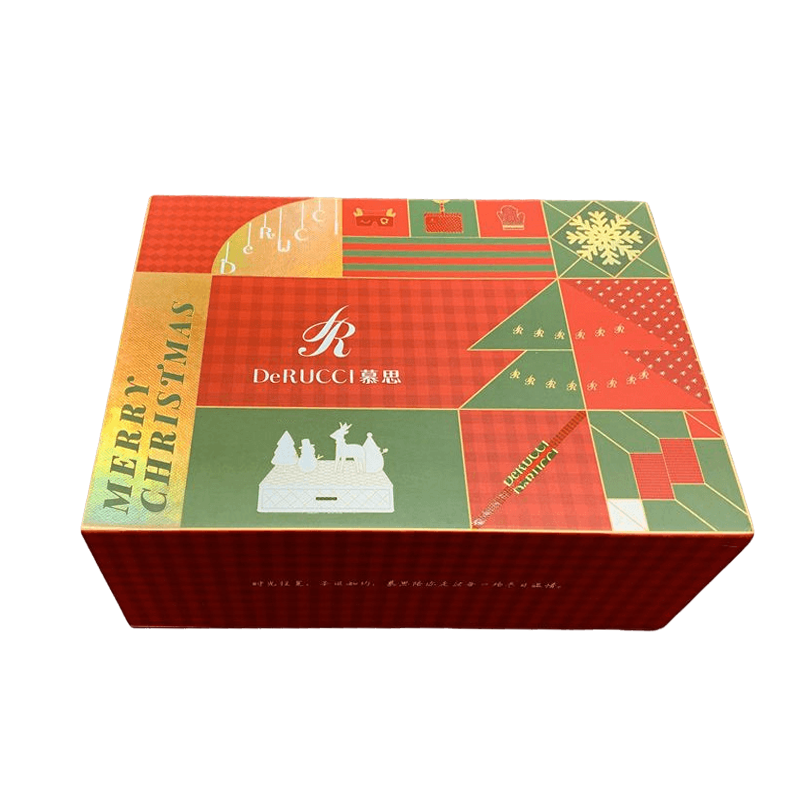 Scatola di cartone magnetica personalizzata Scatola regalo di Natale Luci Confezione scatola di carta