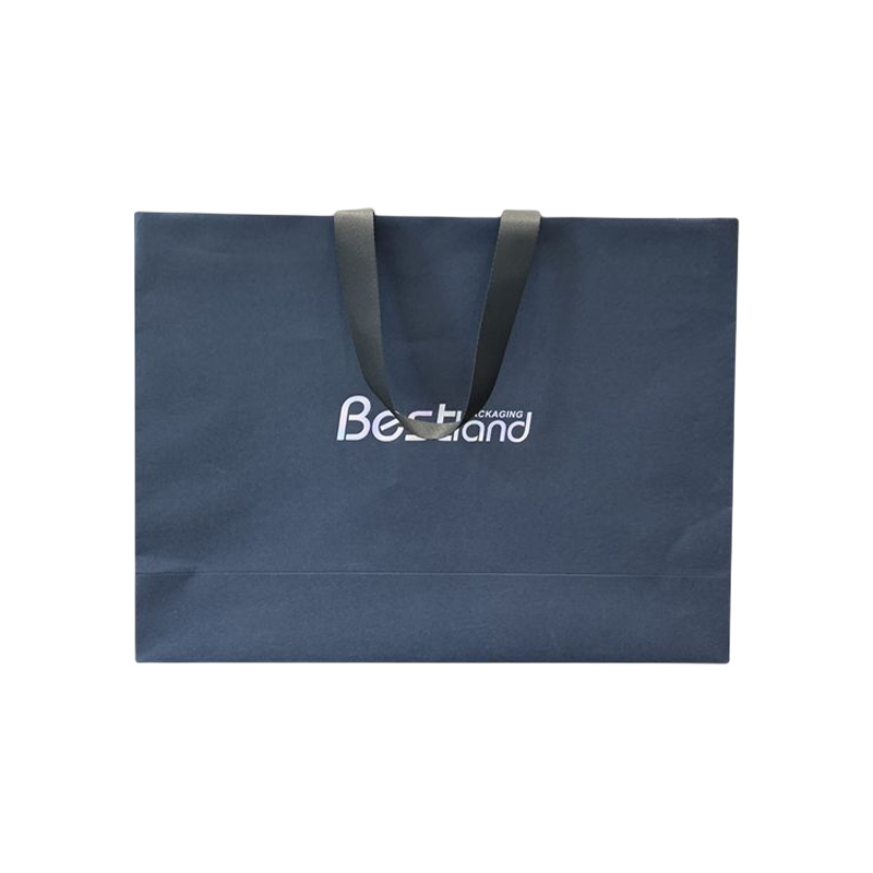 Sacchetti di carta di lusso con logo personalizzato con manici Borse per la spesa promozionali per confezioni regalo