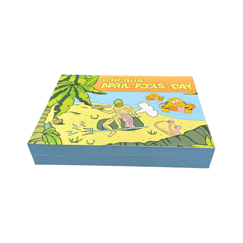 Scatole regalo per libri stampati personalizzati di nuovo arrivo Scatole regalo per cartoni animati per bambini di grandi dimensioni per abbigliamento