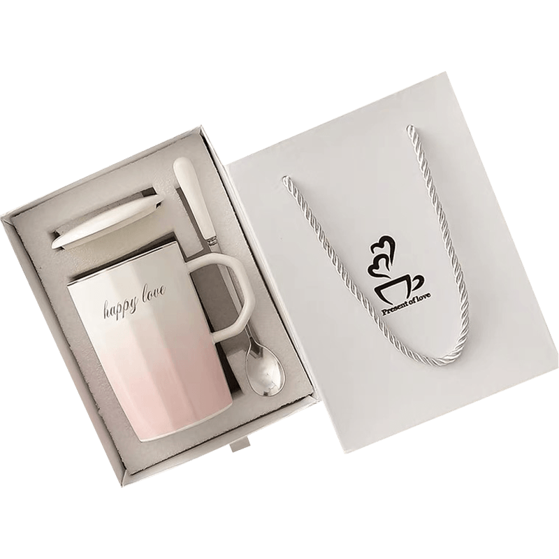 Set di tazze di lusso con logo personalizzato Scatola di carta ondulata Scatola di carta per imballaggio di tazze di caffè con inserto